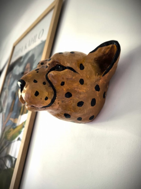 Rzeźba ścienna - lampart