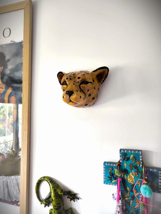 Rzeźba ścienna - lampart